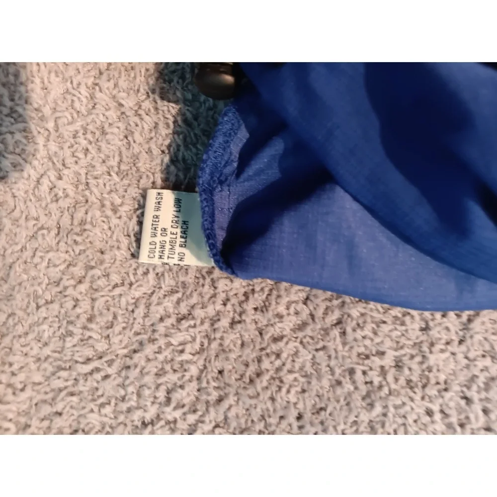 Quiksilver Silver Edition Hooded Windbreaker Jacket Blue XL Vintage Hong‎ Kong